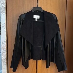 Super cute faux leather and suede jacket.